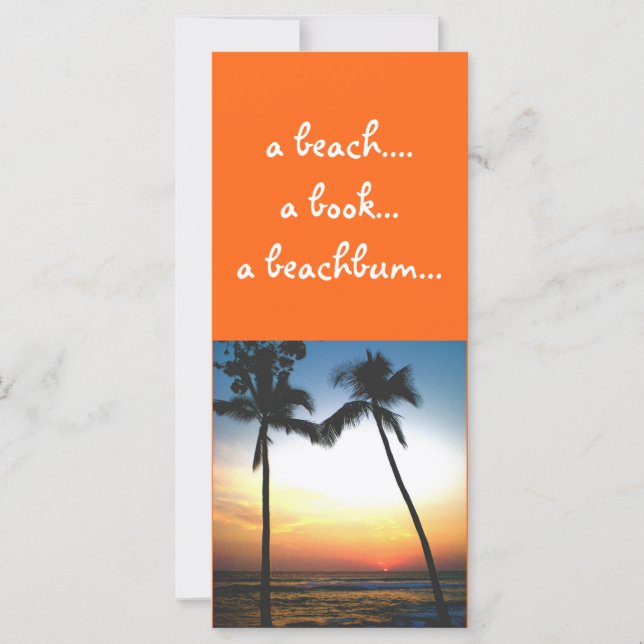Tropical Sunset bookmark (Front)
