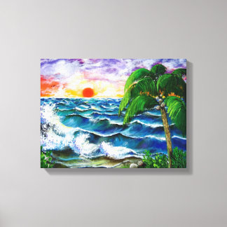 Tropical Sunset, Canvas Print