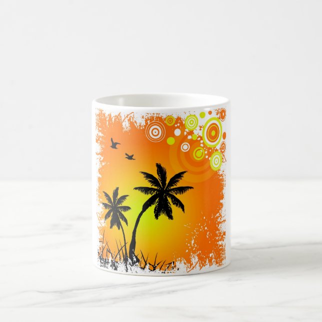 Tropical sunset coffee mug (Center)