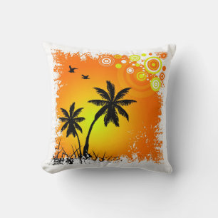 Tropical sunset cushion