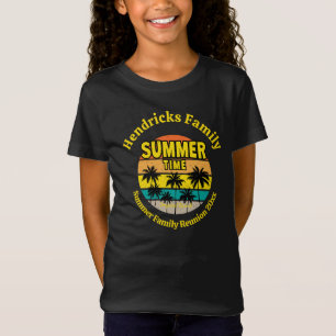 Tropical Sunset Family Reunion Custom T-Shirt