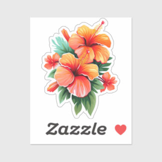 Tropical Sunset: Hibiscus Harmony