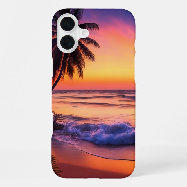 Tropical Sunset iPhone Case (Back)