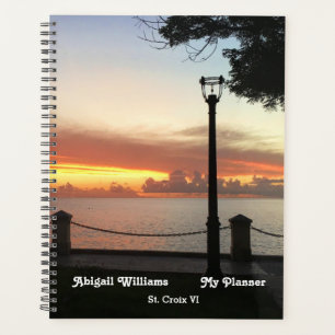 Tropical Sunset Island Photo Personalise Planner