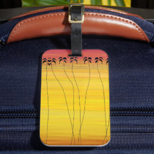 Tropical Sunset Luggage Tag