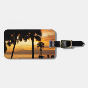 Tropical Sunset Luggage Tag
