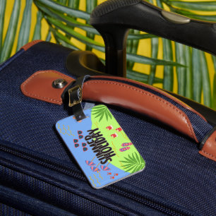 Tropical Sunset Luggage Tag