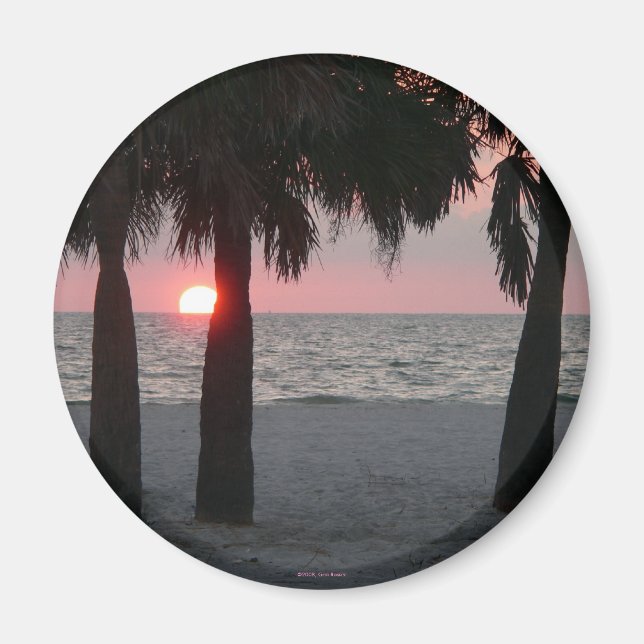 Tropical Sunset Magnet (Front)