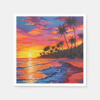 Tropical Sunset Napkins