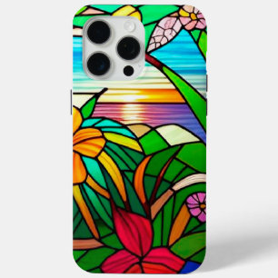 Tropical Sunset Over Ocean Horizon iPhone 15 Pro Max Case