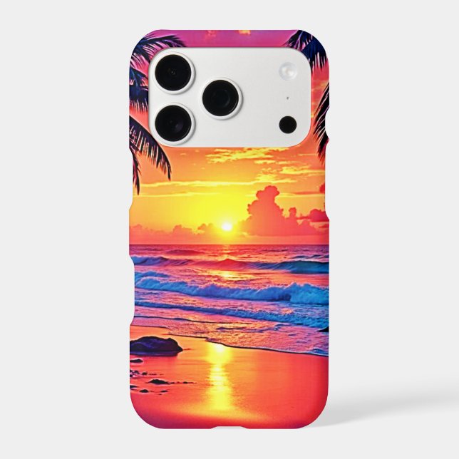 Tropical Sunset Paradise Design (Back)