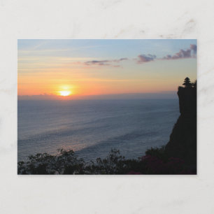 Tropical sunset postcard