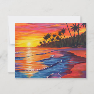 Tropical Sunset Response Card