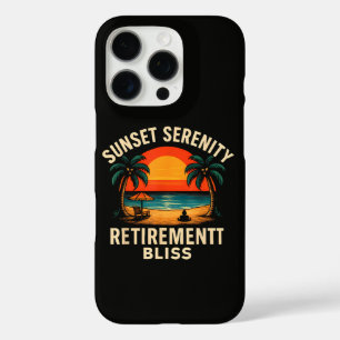 Tropical Sunset Serenity Retirement Beach Scene iPhone 16 Pro Case