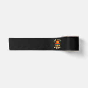 Tropical Sunset Serenity Retirement Beach Scene Satin Ribbon