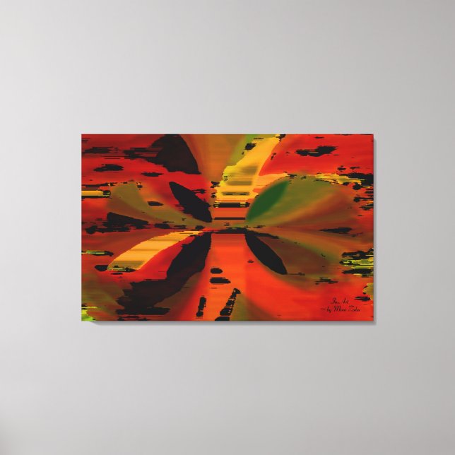 "Tropical Sunset" Stretched Canvas Print (Front)