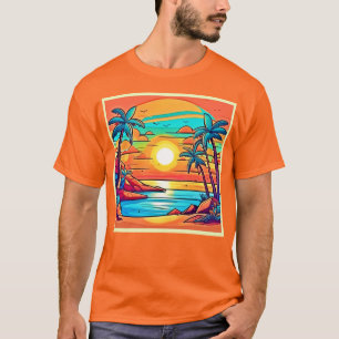 Tropical Sunset: Vivid Coast T-Shirt