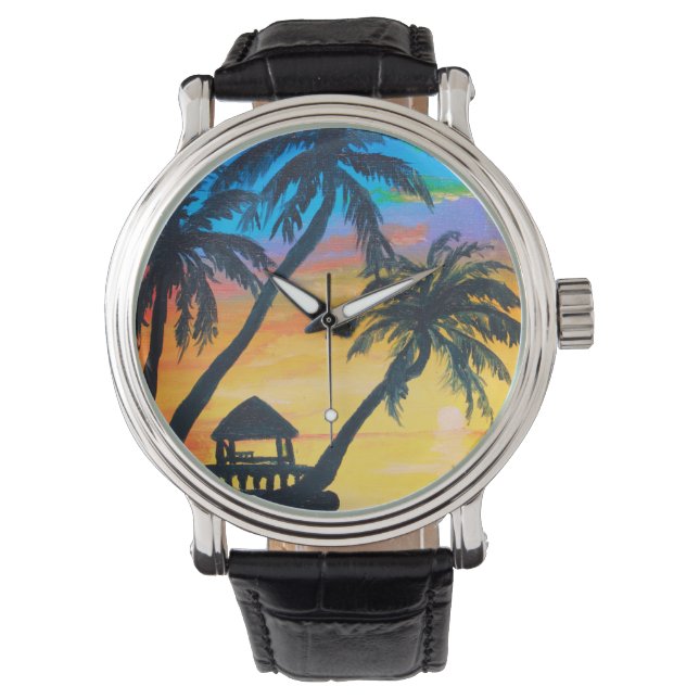 tropical sunset watch (Front)
