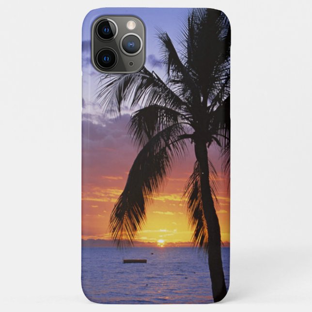 Tropical Sunset with Palm Tree Case-Mate iPhone Case (Back)