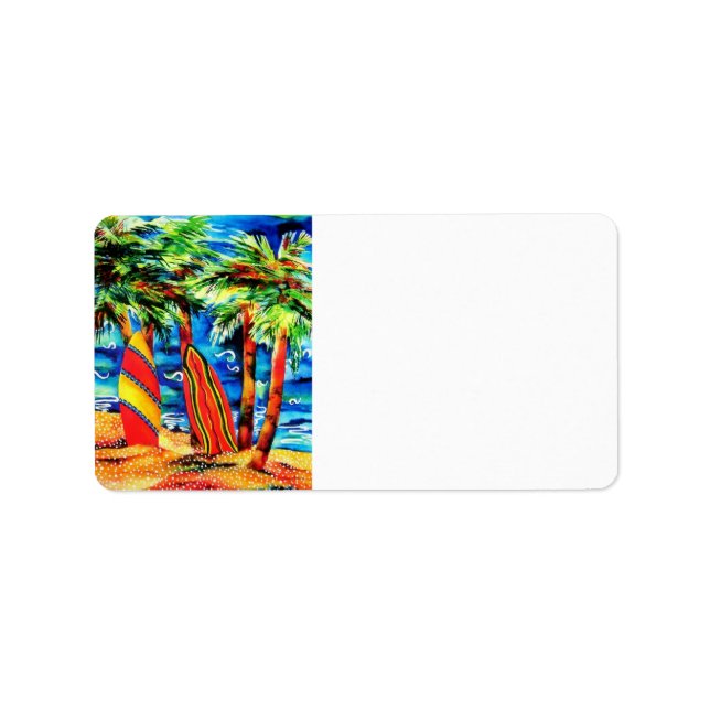 Tropical Surf Address Label (Front)