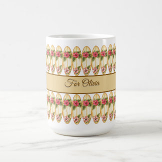 Tropical Surfboard Floral Design – Customisable Na Coffee Mug