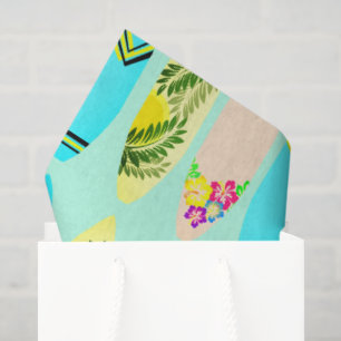 Tropical Surfboards Illustrated Tissue Paper