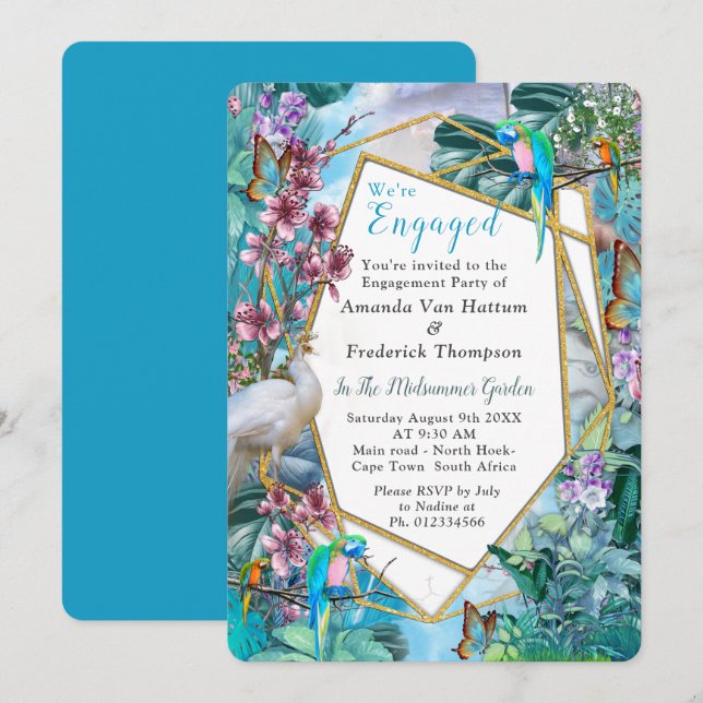 Tropical Surreal Landscape Invitation (Front/Back)