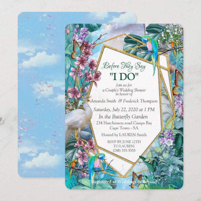 Tropical Surreal Landscape Invitation (Front/Back)