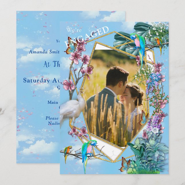 Tropical Surreal Landscape Invitation (Front/Back)