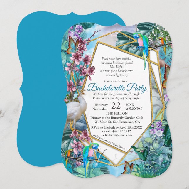 Tropical Surreal Landscape Invitation (Front/Back)