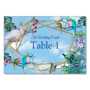 Tropical Surreal Landscape Table Number