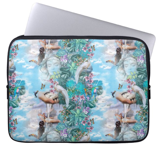 Tropical Surrealism Fantasy Laptop Sleeve (Front)