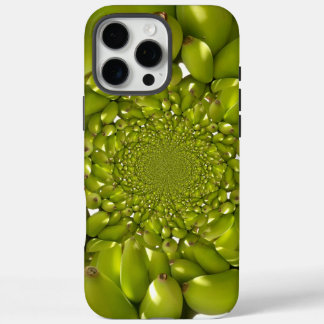 Tropical Symmetry | Green Banana Kaleidoscope Abst iPhone 16 Pro Max Case