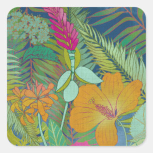 Tropical Tapestry II Square Sticker
