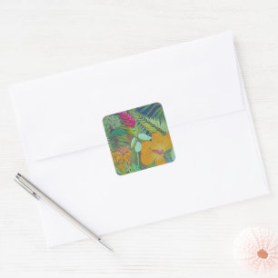 Tropical Tapestry II Square Sticker