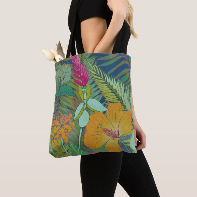 Tropical Tapestry II Tote Bag (Close Up)