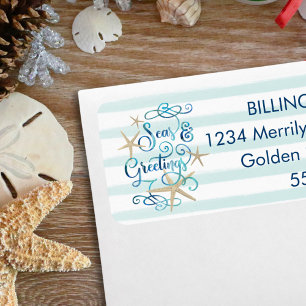 Tropical Teal SEAsons GREETINGS Starfish