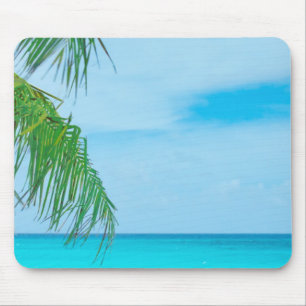Tropical Template Palms Blue Sky Elegant Modern Mouse Mat