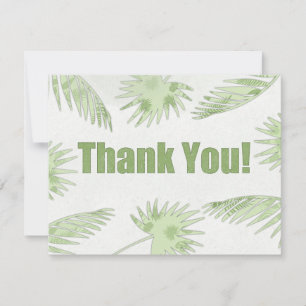 Tropical Thank You Card (Paper Cut Effect)