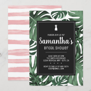 Tropical Theme Bridal Bachelorette Birthday Party Invitation