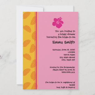 Tropical Theme Invitation