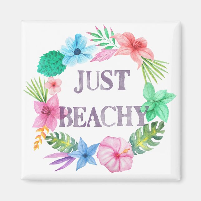 Tropical Theme Magnet for Beach House Florida Home (Front)