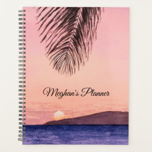 Tropical theme, spiral bound, standard planner