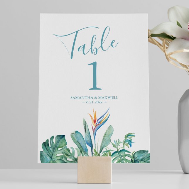 Tropical Theme Wedding Decoration Invitation (Creator Uploaded)