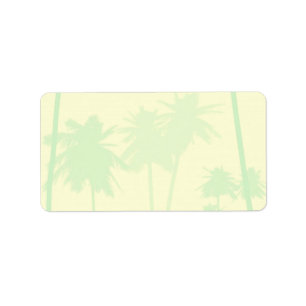 Tropical Theme Wedding Label