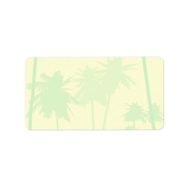 Tropical Theme Wedding Label (Front)