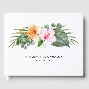 Tropical Theme Wedding with Your Photo Guest Book
