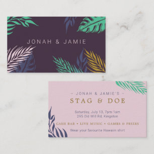 Tropical Ticket for Stag and Doe Jack and Jill 