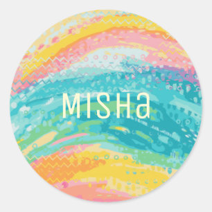 Tropical Tide Pool Dreams Classic Round Sticker