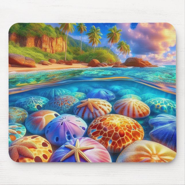 Tropical Tide Treasures Mouse Mat (Front)